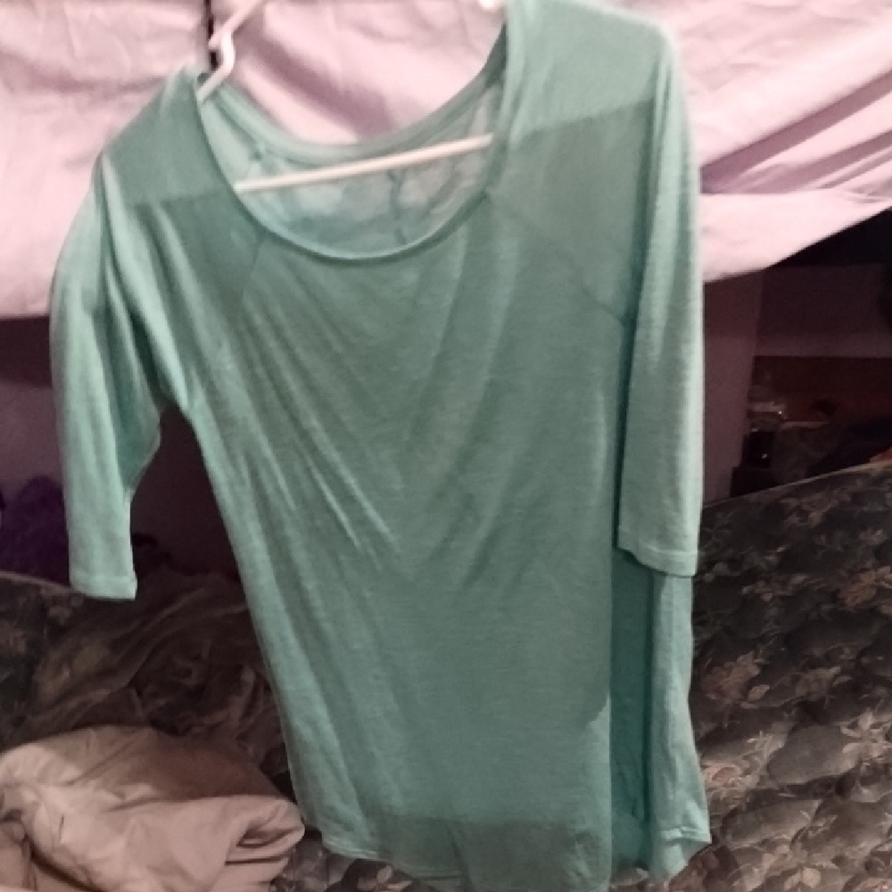 SO Women's Light Teal Long Sleeve Top